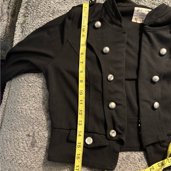 Edge Black Blazer Sleek Suit Jacket - Picture 8 of 9